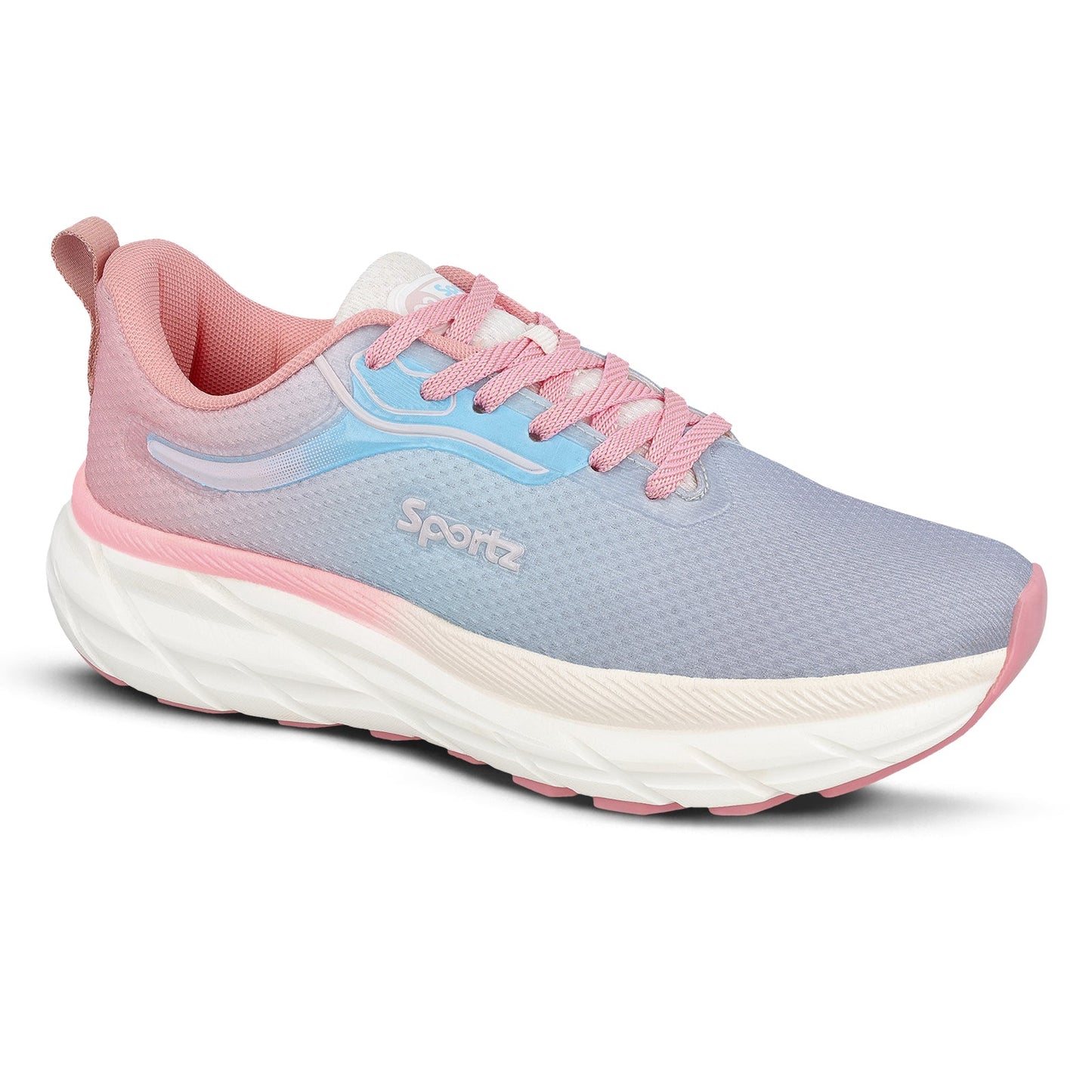 Women's Lace-up Sports Shoe - WS9917 Peach Sky