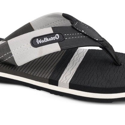 Men's Flip Flop Slippers - WC6622 Black Grey