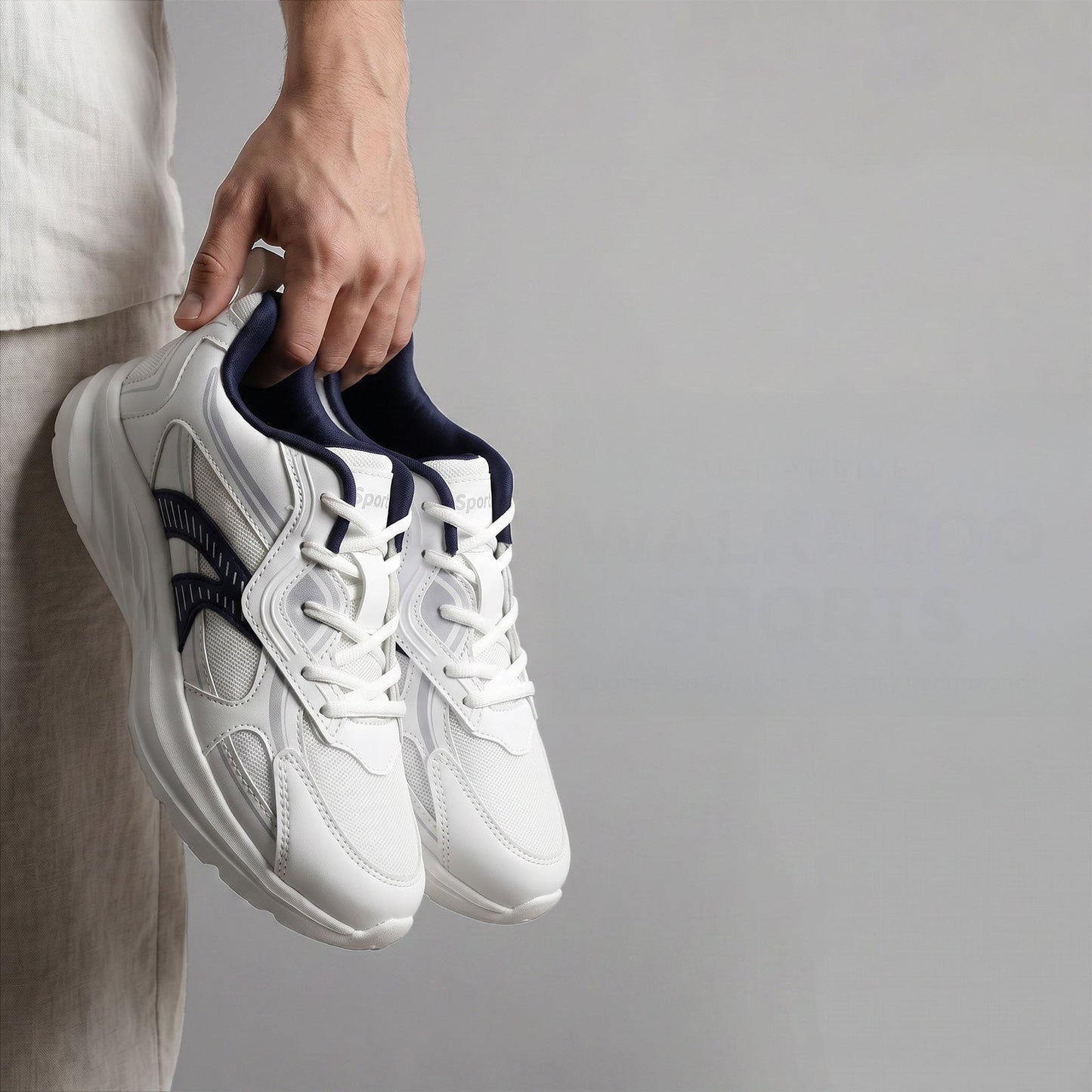 Men's Sports Shoes - ONG97008 White Blue
