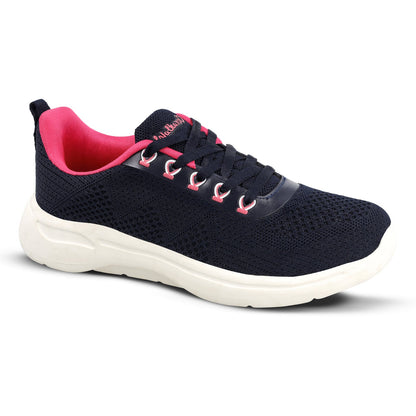 Women's Lace-up Walking Shoes - WS9902 Navy Blue