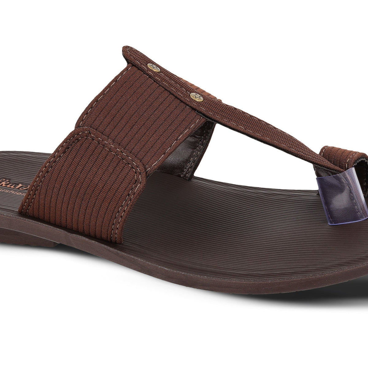 Men's  Traditional Chappal  - WGR53158 Brown