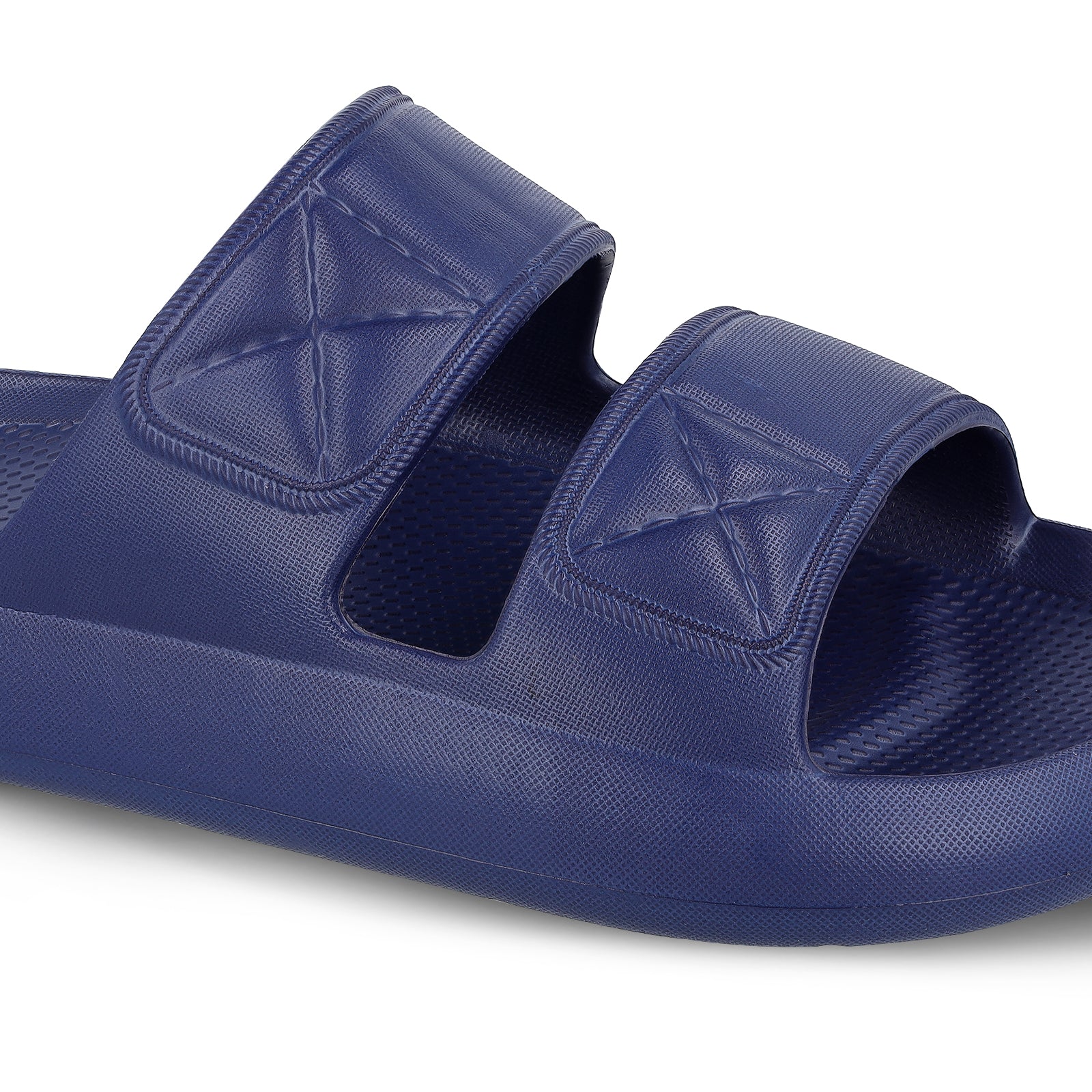 Walkaroo Men Striped Casual Flip-Flop - WC4253 Navy Blue - Walkaroo Footwear