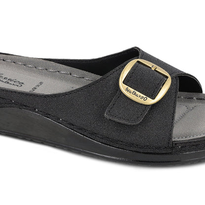 Women's Daily Wear Comfort Sandals - WLP73005 Black