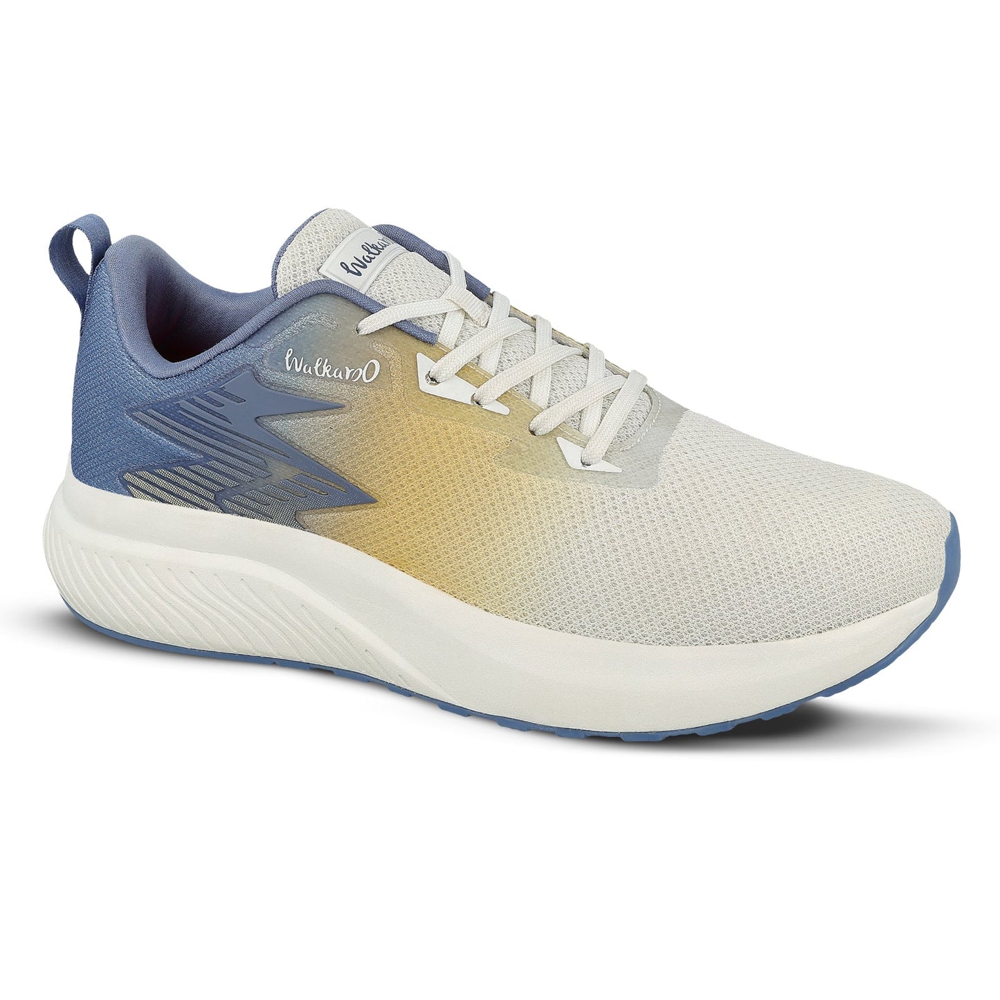 Walkaroo Men Sports Shoe - WS9111 Blue Beige - Walkaroo Footwear