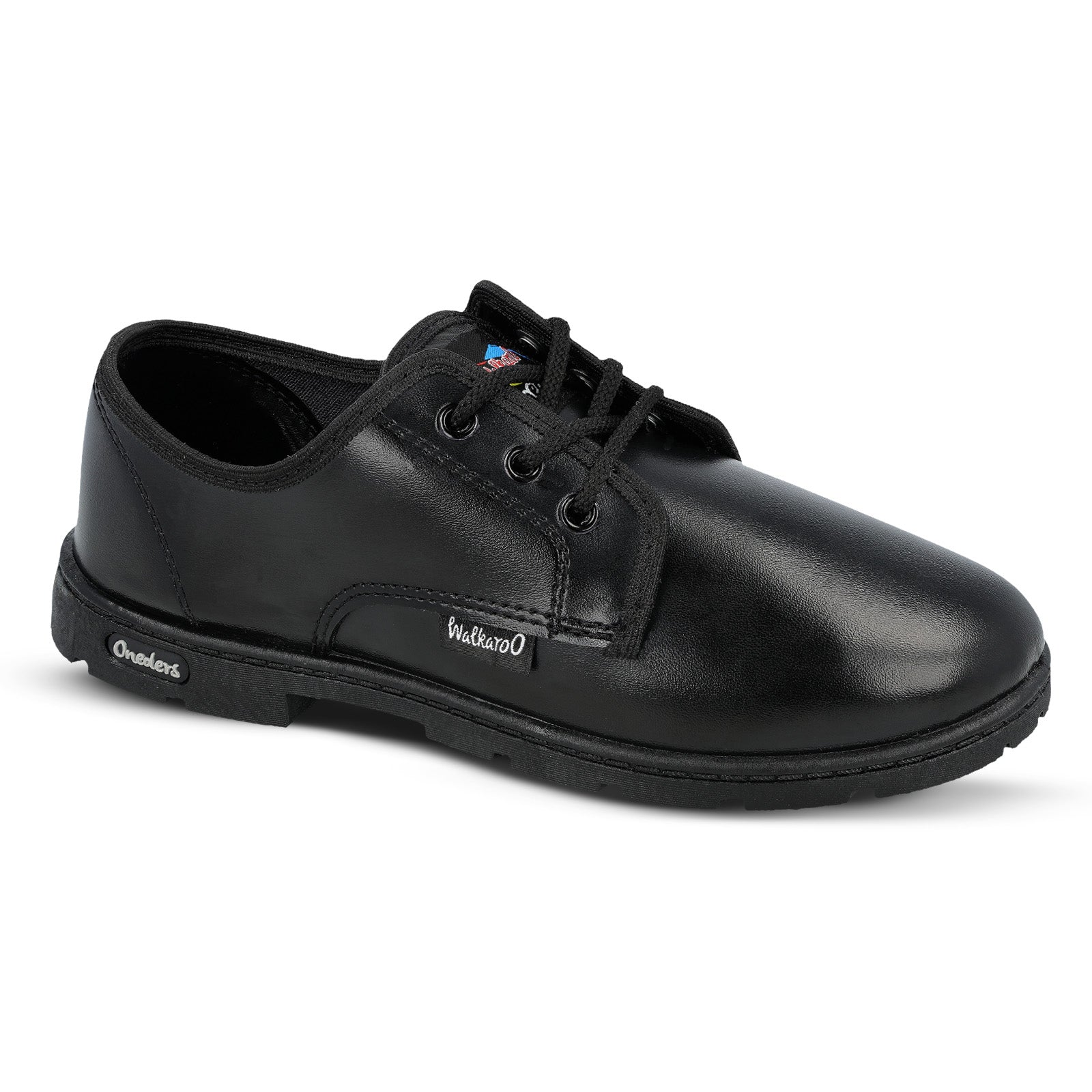 Walkaroo Senior Boys School Shoes - WV521 Black - Walkaroo Footwear