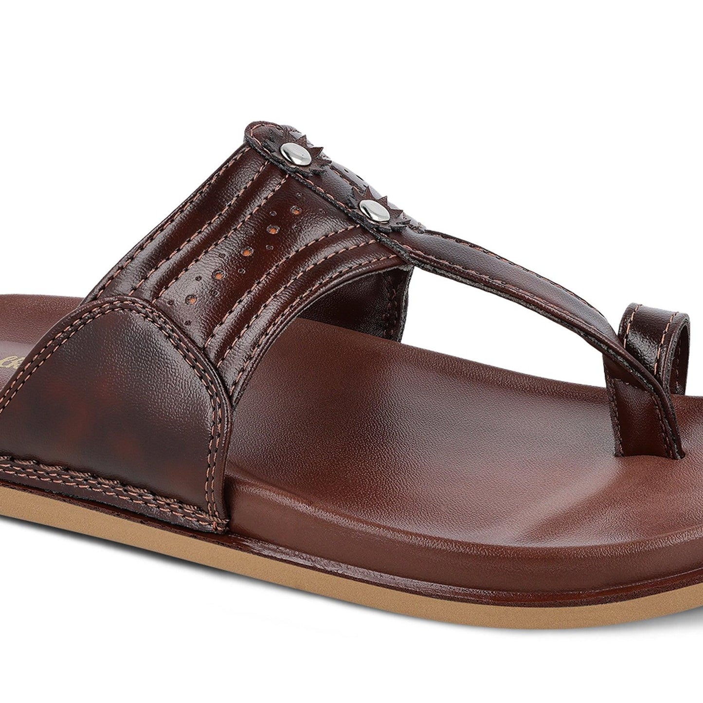 Men's  Traditional Chappal - WE1351 Brown
