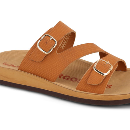 Women's Daily Wear Sandals - WLP72016 Caramel