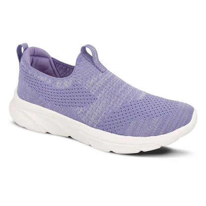 Women's Slip-On Walking Shoes - WS9912 Lilac