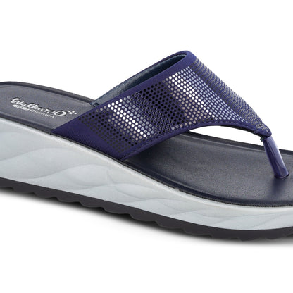 Women's Daily Wear Sandals - WLP71210 Navy Blue