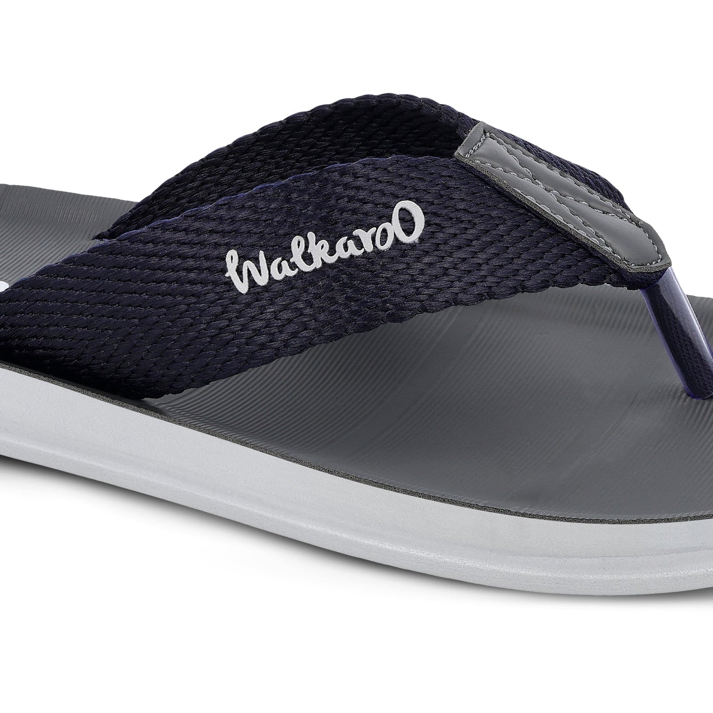 Walkaroo Boys Solid Thong Sandals - WG5002 Blue - Walkaroo Footwear