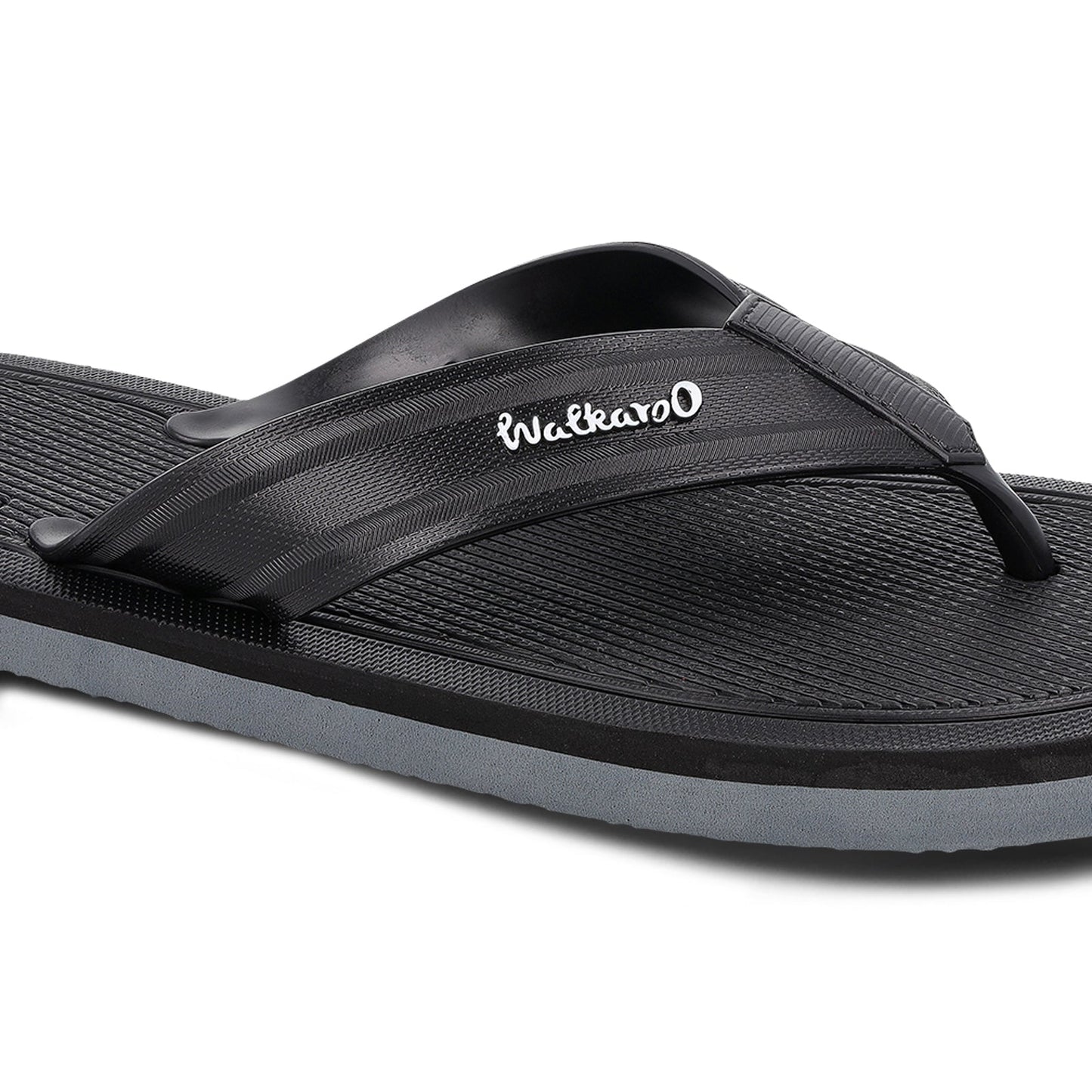 Men's Hawai Slippers - HG190 Black Grey