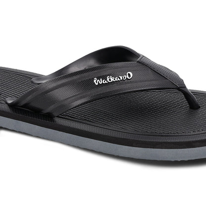 Men's Hawai Slippers - HG190 Black Grey