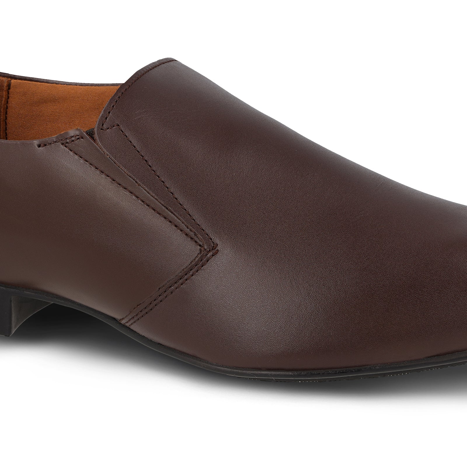 Walkaroo Leather Men formals Shoes - WF6052 Brown - Walkaroo Footwear