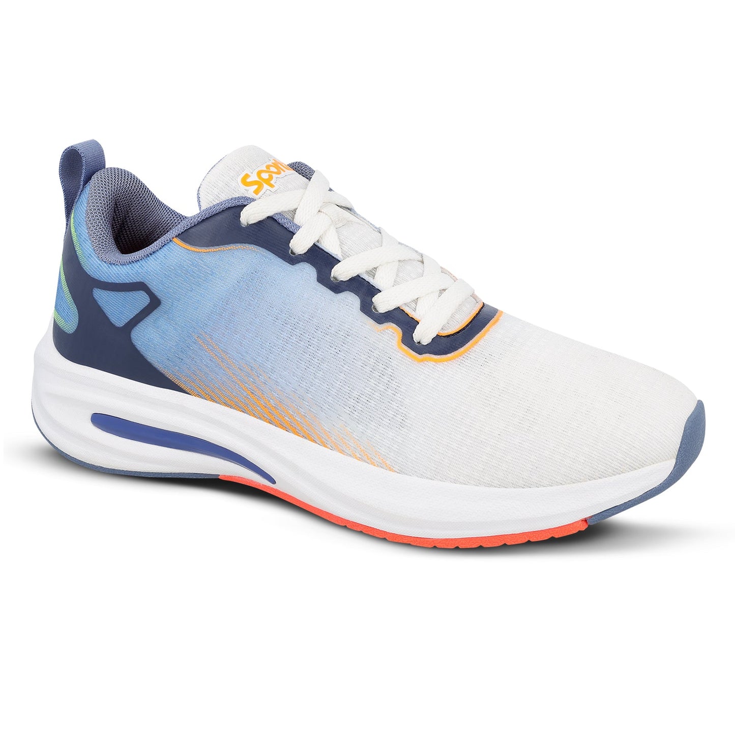 Men's Lace-up Sports Shoe - WS97545 Blue Orange