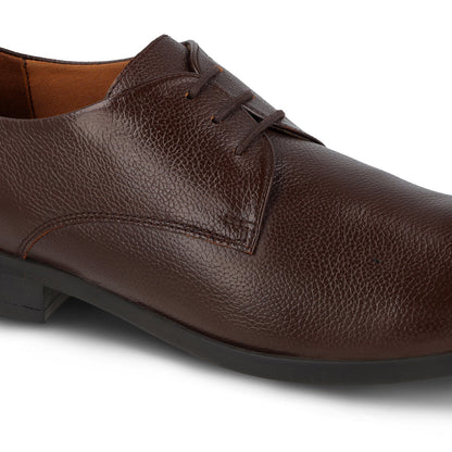 Men's Leather formals Shoes - WF6051 Brown