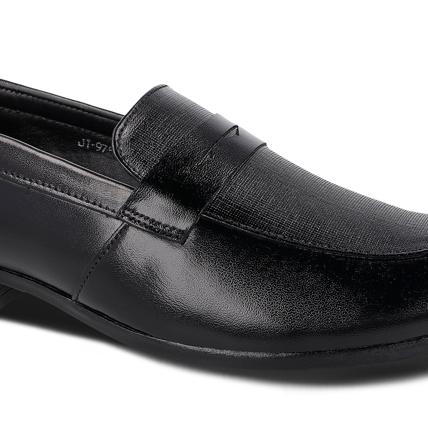 JOHN TAYLOR Men's Leather Penny Loafers - JT97534 Black