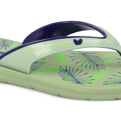 Walkaroo Womens Flip Flop - WC4857 Green Blue - Walkaroo Footwear