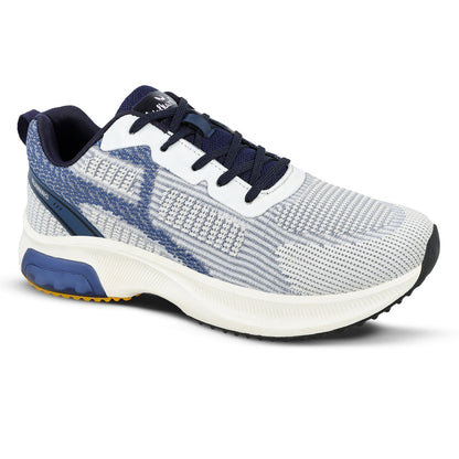 Walkaroo Men Sports Shoe - WS9107 Blue White - Walkaroo Footwear