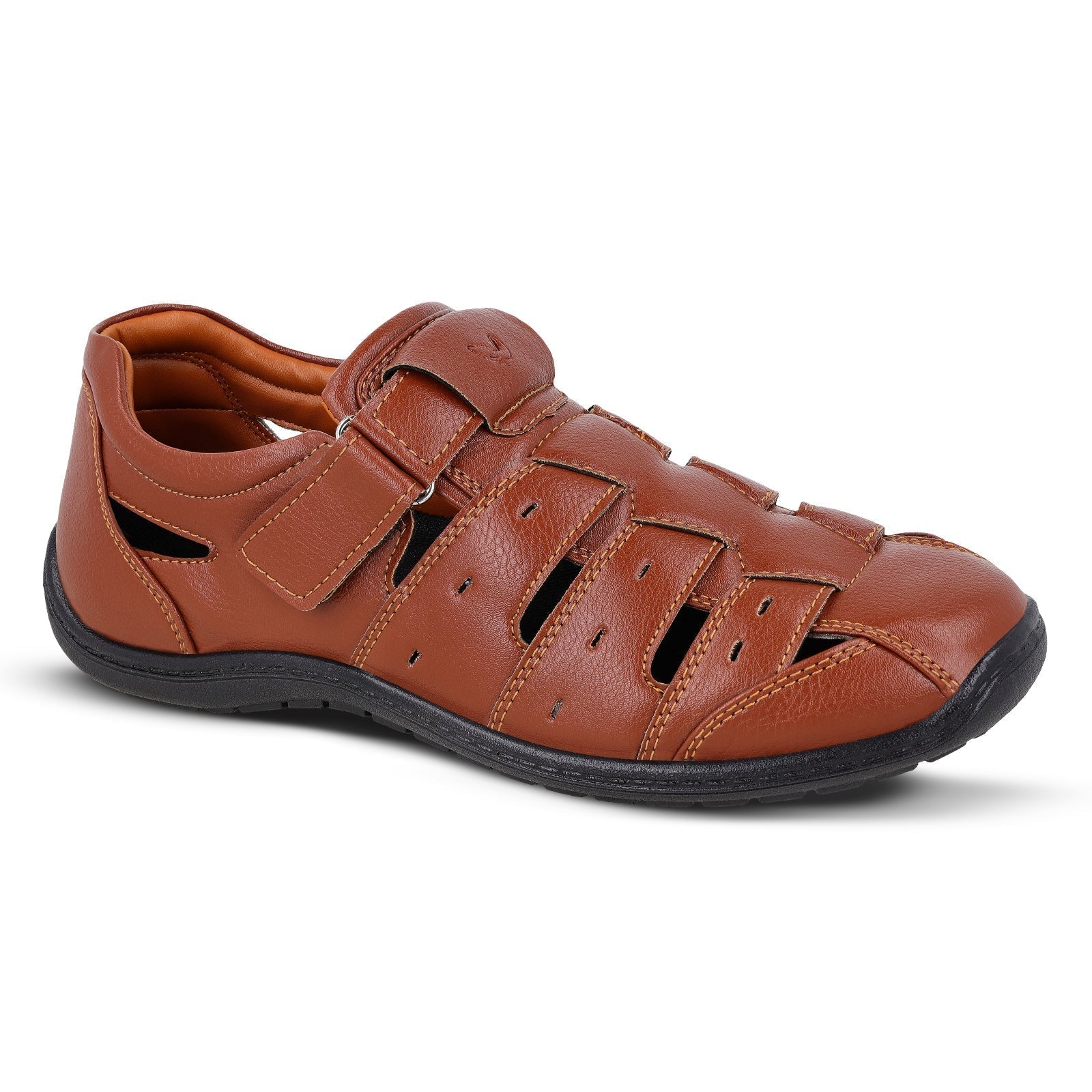 Walkaroo Roman Sandals Mens - WF6260 Brown - Walkaroo Footwear