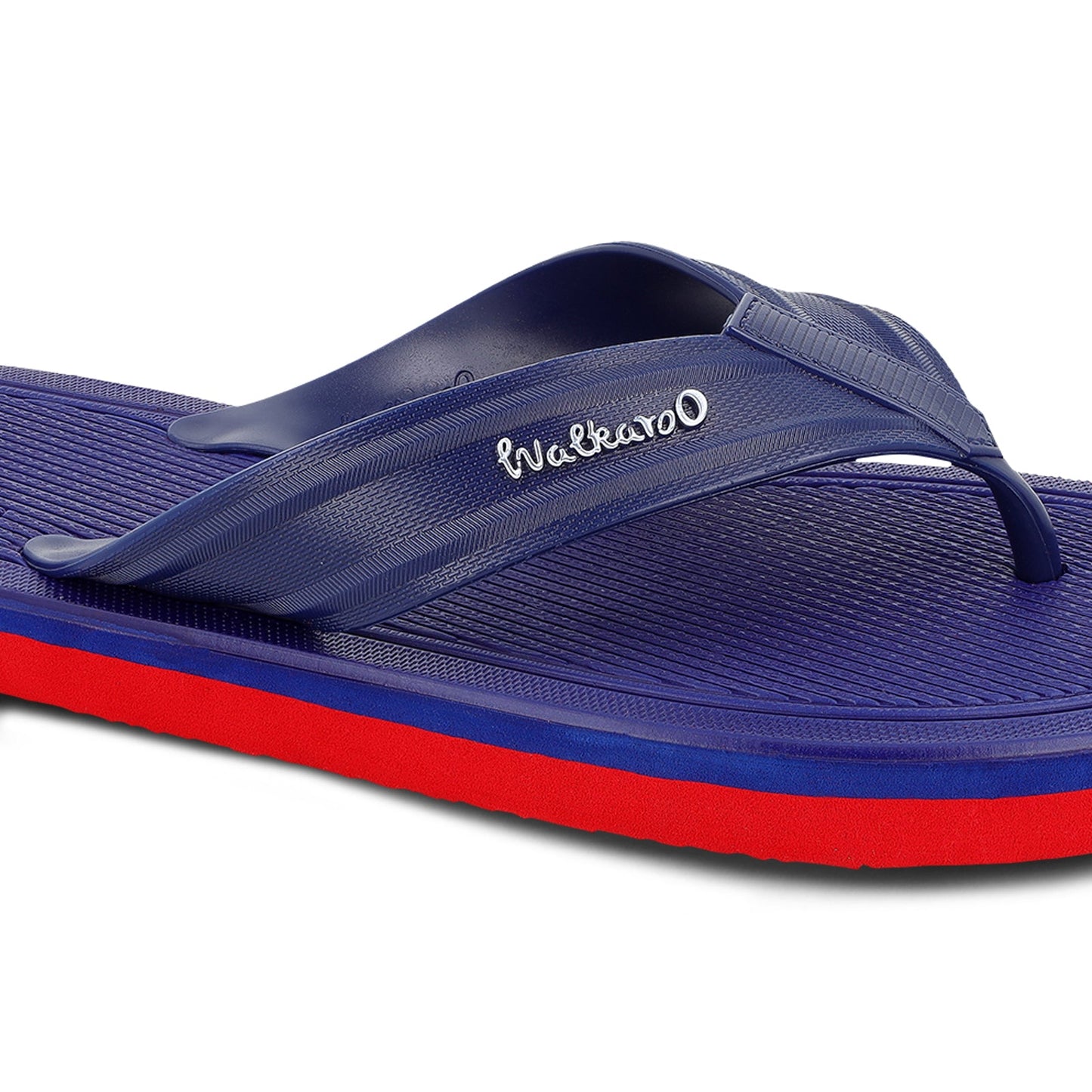 Men's Hawai Slippers - HG190 Navy Blue Red