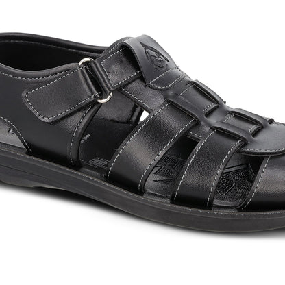 Men's Fisherman Sandals - WGR58052 Black