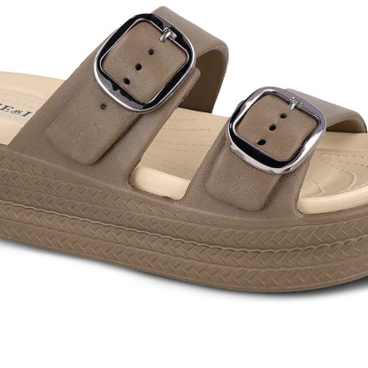 Women's Daily Wear Sandals - MI602 Brown Beige