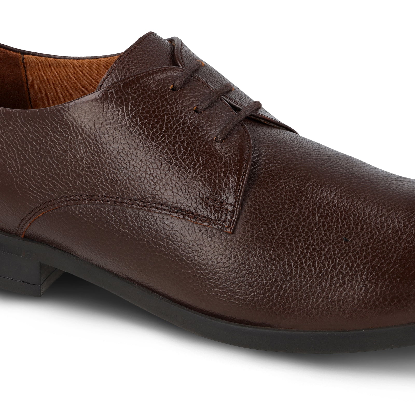 Walkaroo Leather Men formals Shoes - WF6051 Brown - Walkaroo Footwear