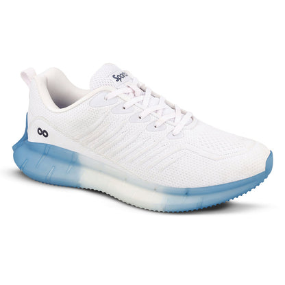 Men's Lace-up Walking Shoe - WS9101 White