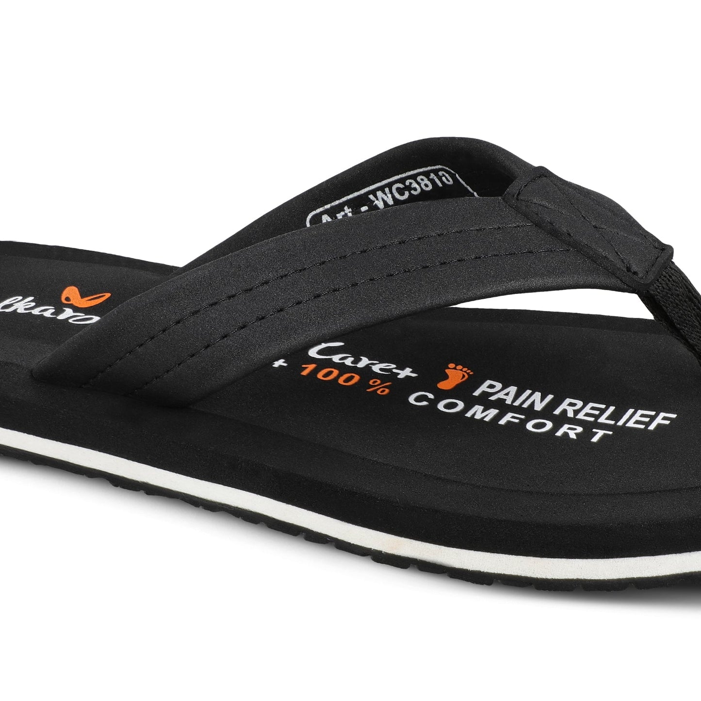 Men's Care Plus Flip-Flop  - WH3810 Black