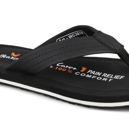 Men's Care Plus Flip-Flop  - WH3810 Black