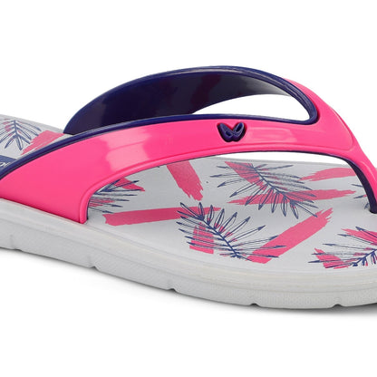 Walkaroo Womens Flip Flop - WC4857 Grey Pink - Walkaroo Footwear