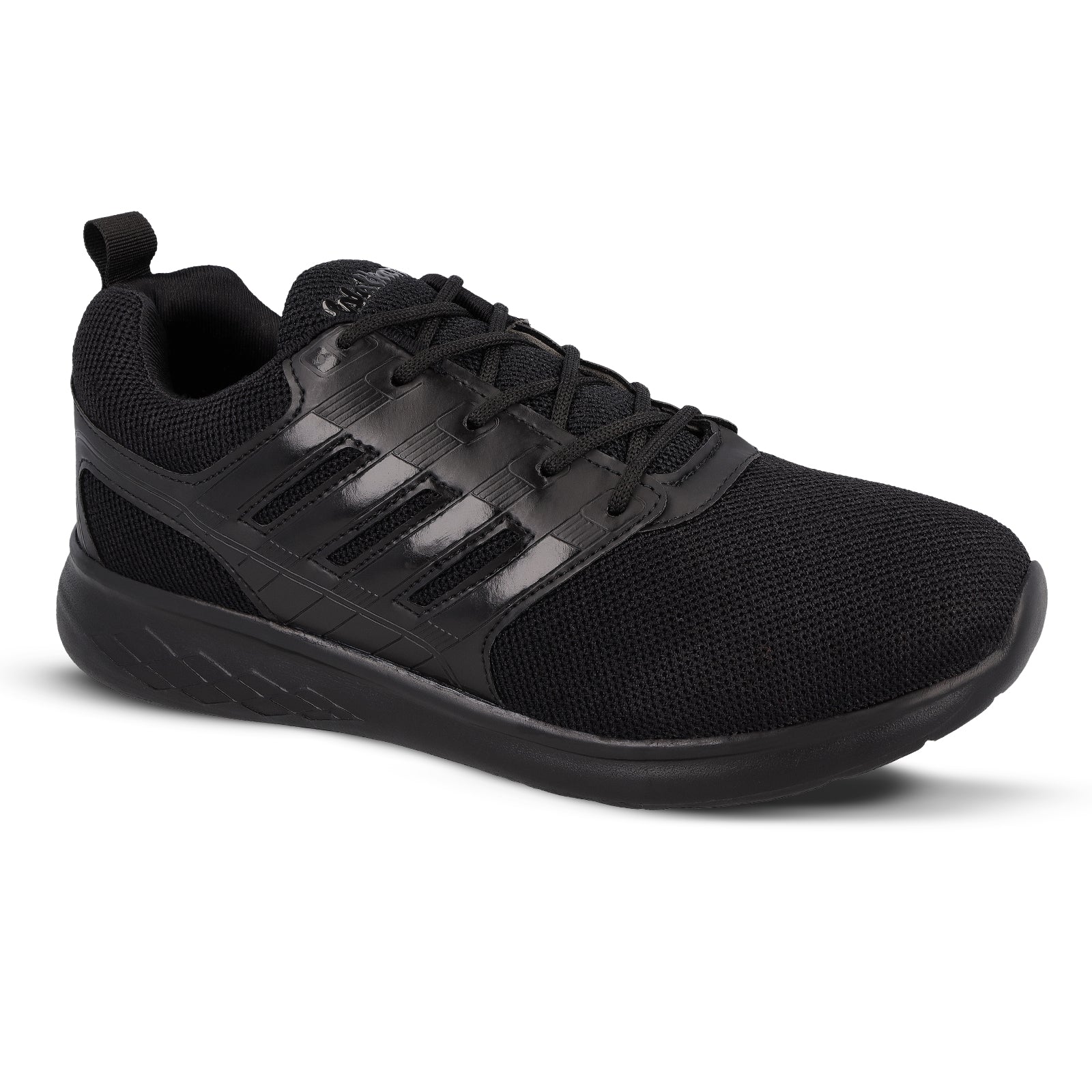 Walkaroo Men Lace-up Training Shoes - WS3008 Black Black - Walkaroo Footwear