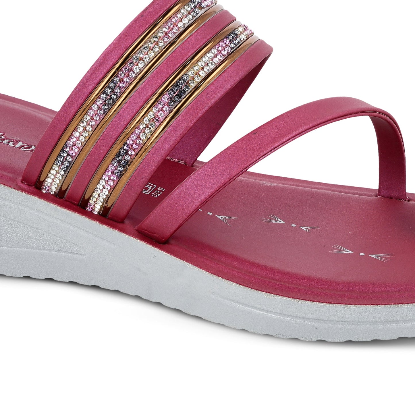 Women's Daily Wear Sandal - WLR72013 Maroon