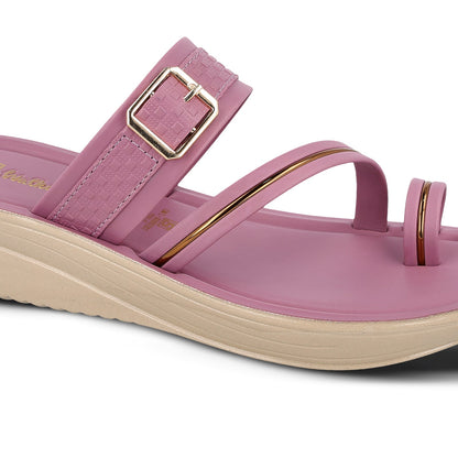 Women's Wedge Heel Sandals  - WLR72032 Mauve