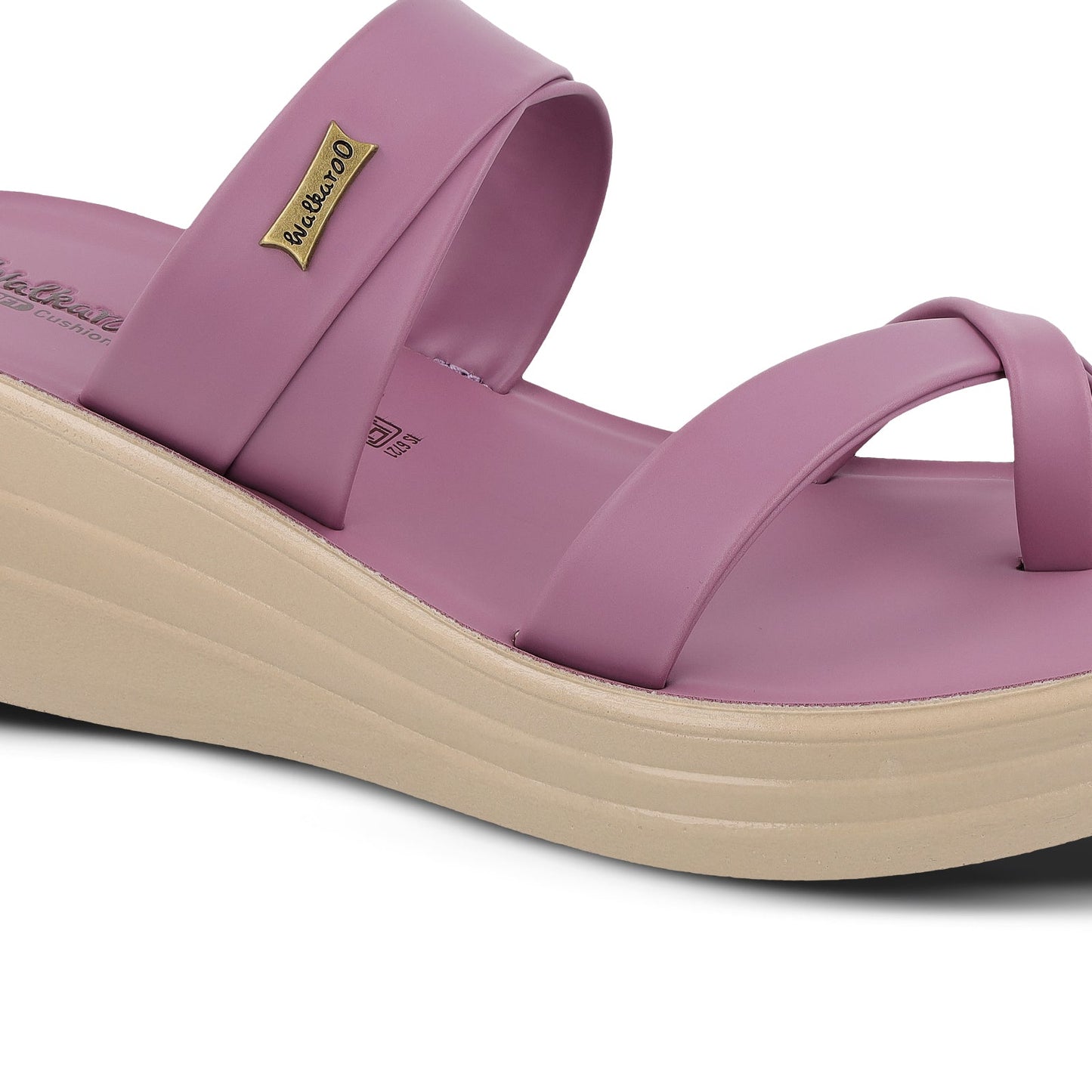 Women's Wedge Heel Sandals  - WLP72029 Mauve