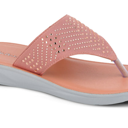 Women's Daily Wear Sandals  - WL7195 Peach