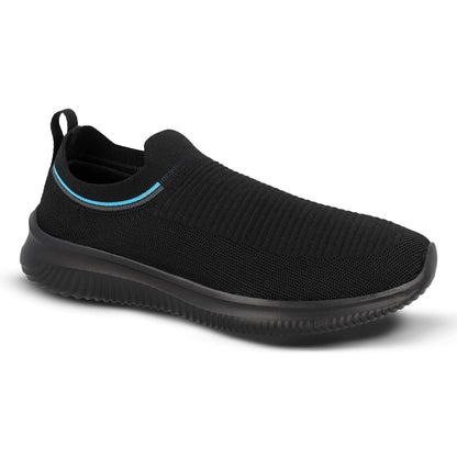 Walkaroo Men walking Shoes - WS9549 Black - Walkaroo Footwear