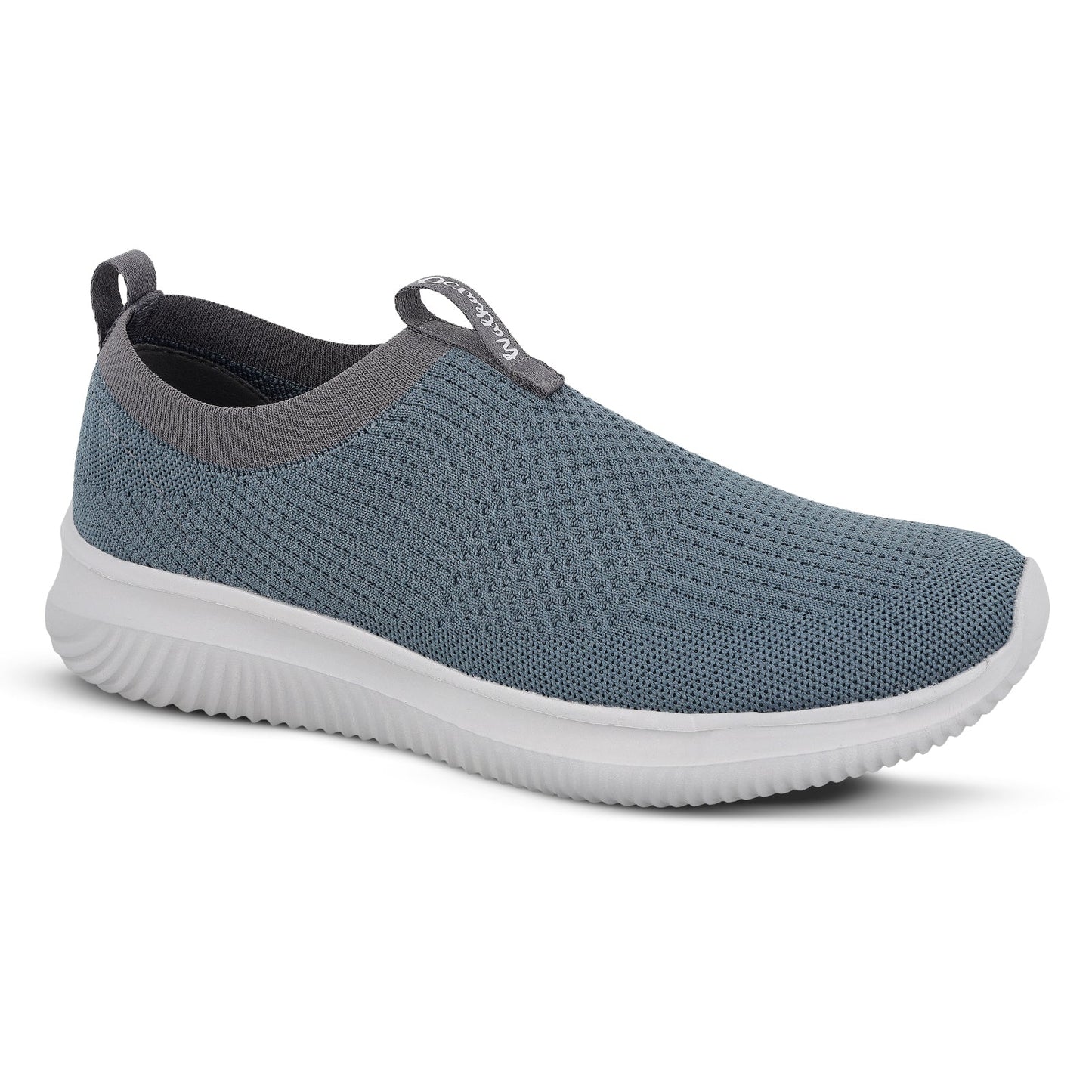 Men`s Slip-on Walking Shoes - WS9551 Cyan Grey