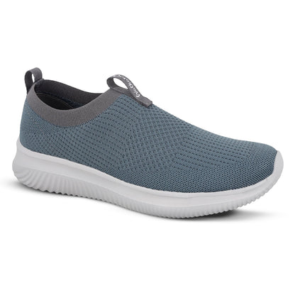 Men`s Slip-on Walking Shoes - WS9551 Cyan Grey