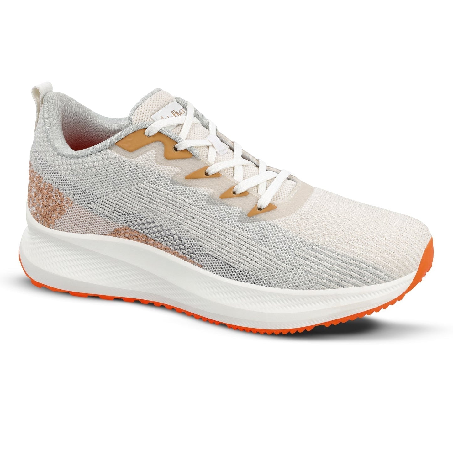 Walkaroo Men Sports Shoe - WS9114 White Beige - Walkaroo Footwear