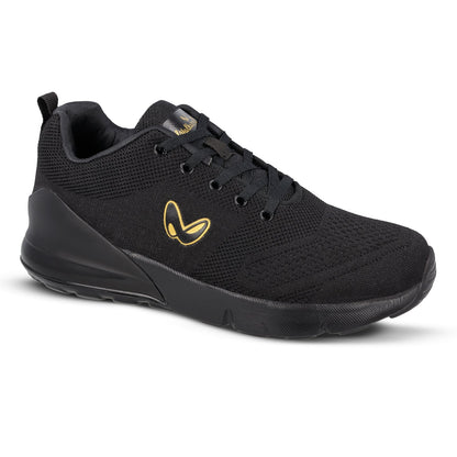 Walkaroo Running Shoes for Men - XS9751 Black Gold - Walkaroo Footwear