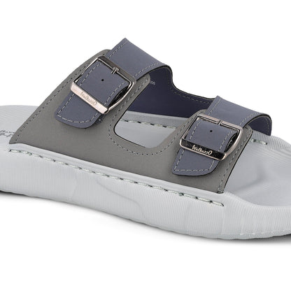 Men's Daily Wear Sandals - FGP45004 Light Grey Navy Blue