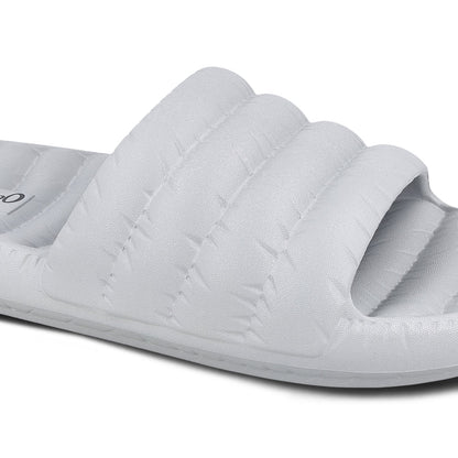 Men's Flip Flop Sliders  - WC8770 Light Grey