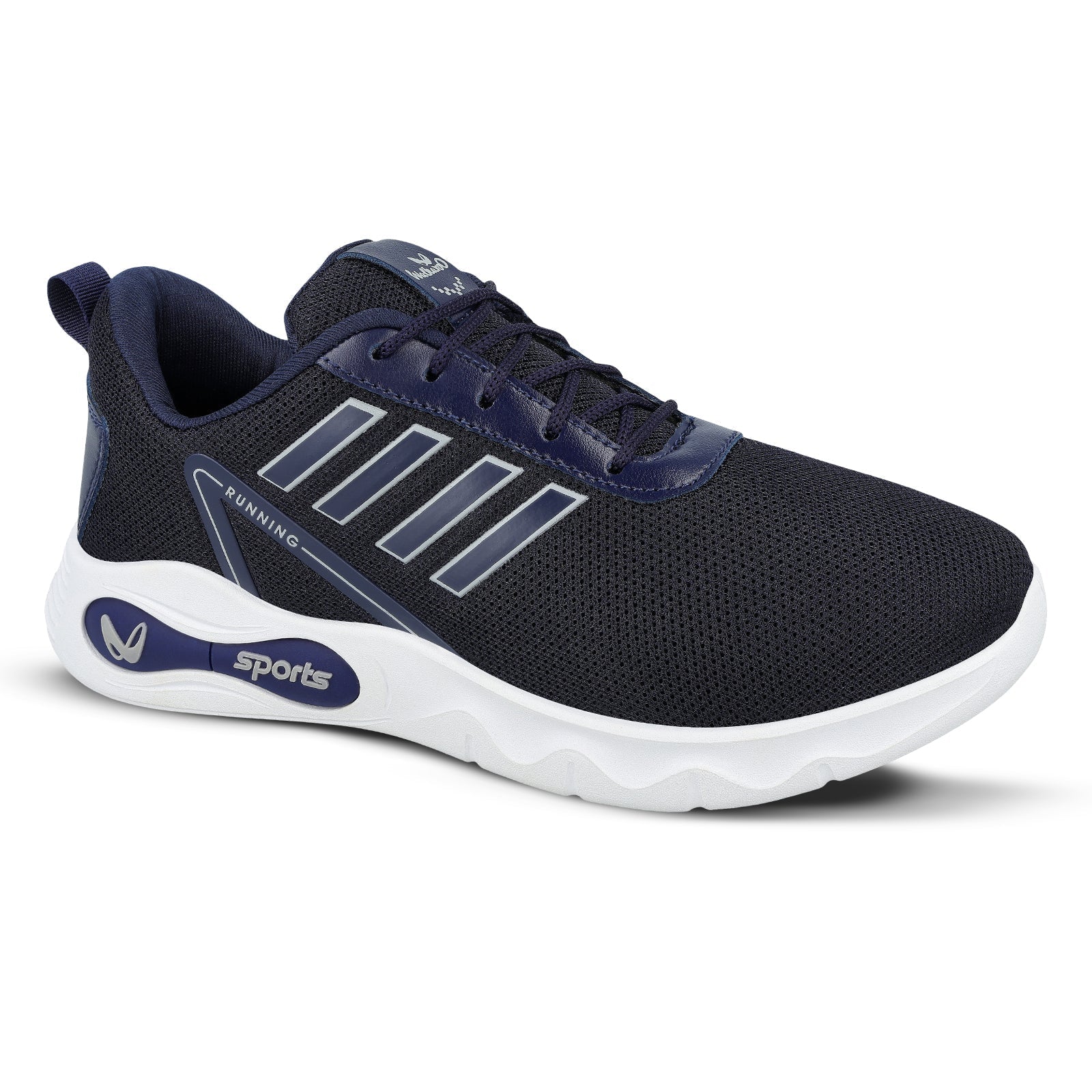 Walkaroo Boys Shoes - WK381 Navy Blue - Walkaroo Footwear