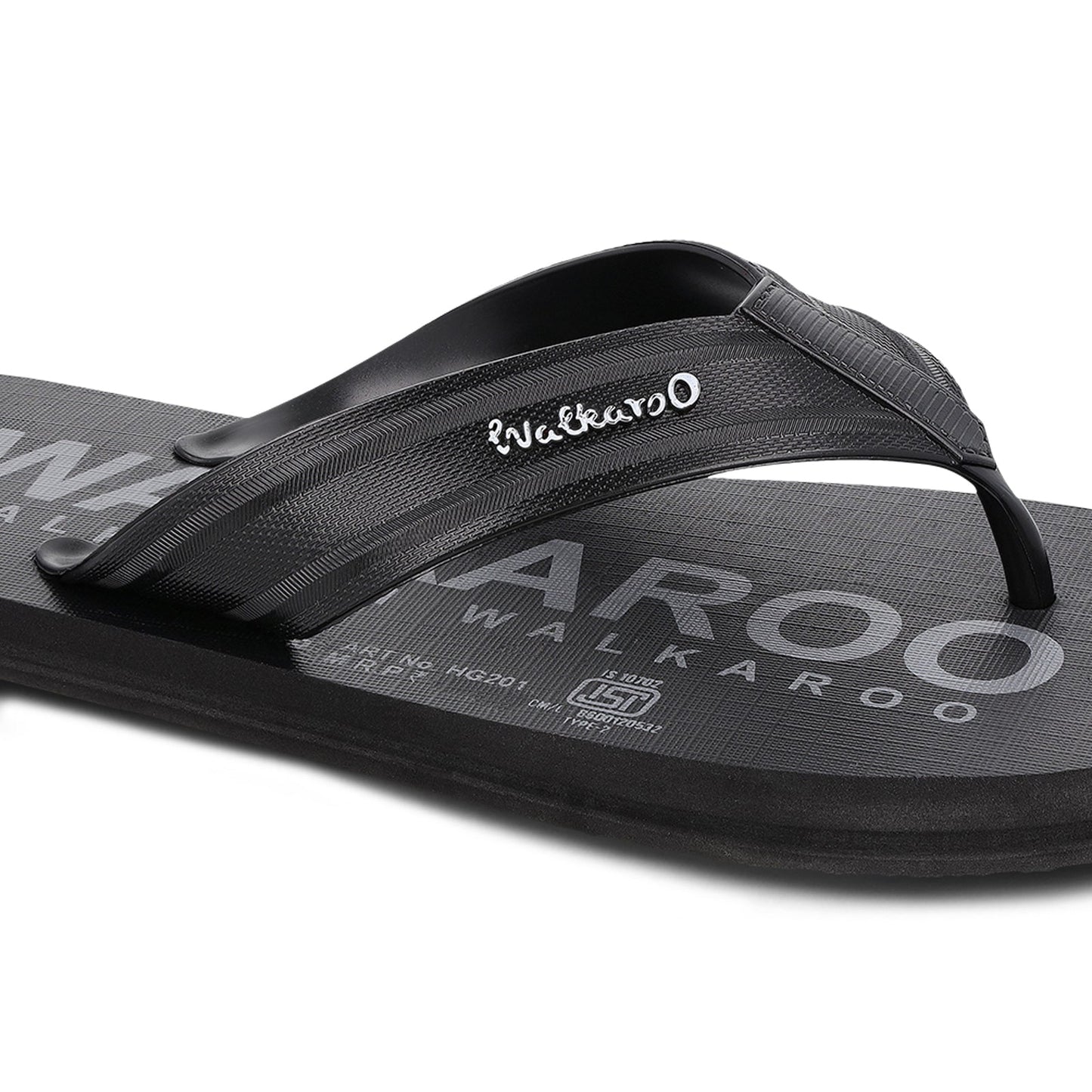 Men's Hawai Slippers - HG201 Black