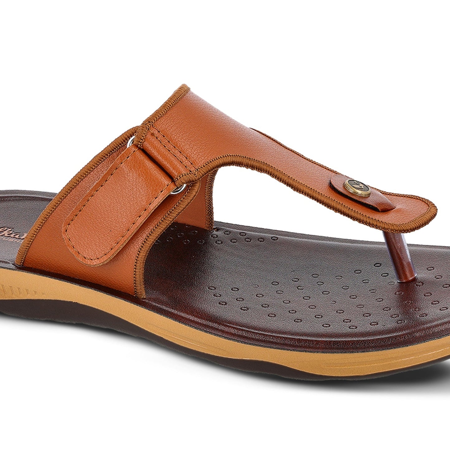 WALKAROO+ MEN SANDALS - WE1342 BROWN - Walkaroo Footwear