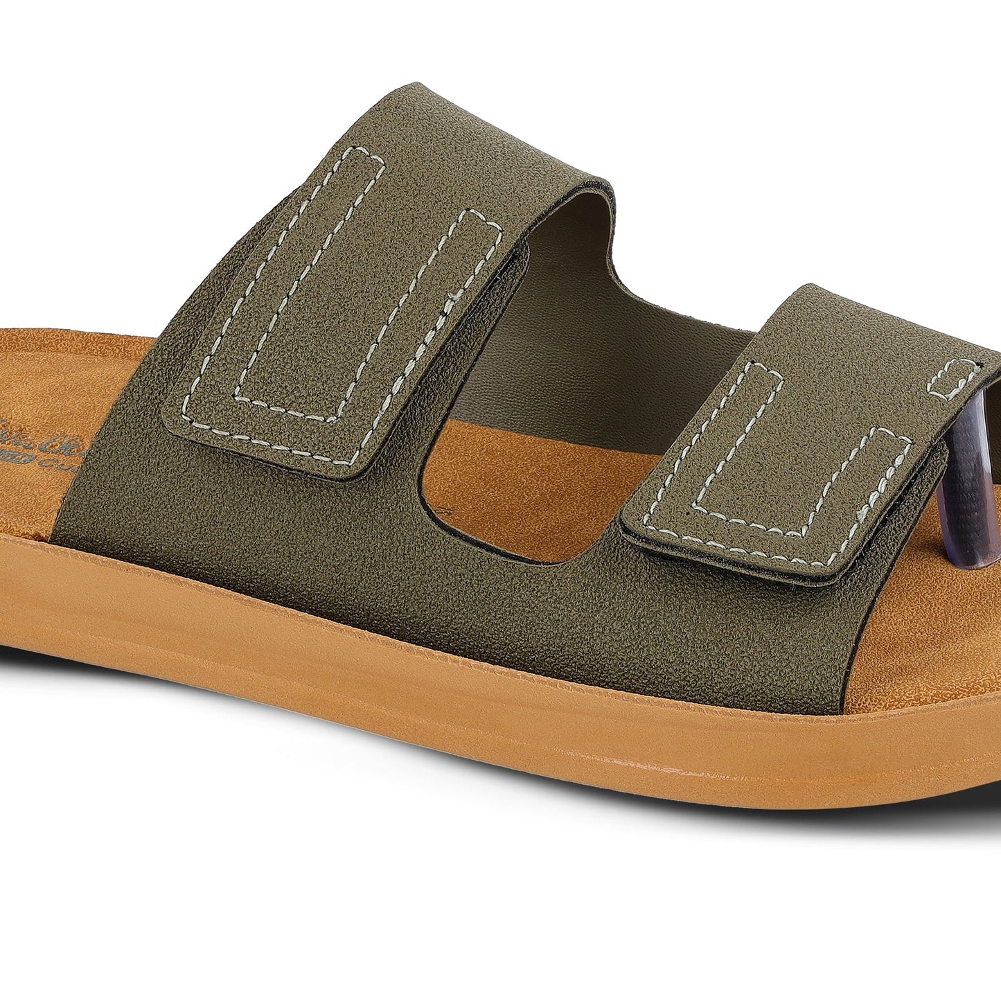 Boy's Daily Wear Sandals - WBR53217 Olive