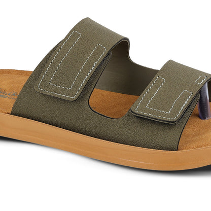 Boy's Daily Wear Sandals - WBR53217 Olive