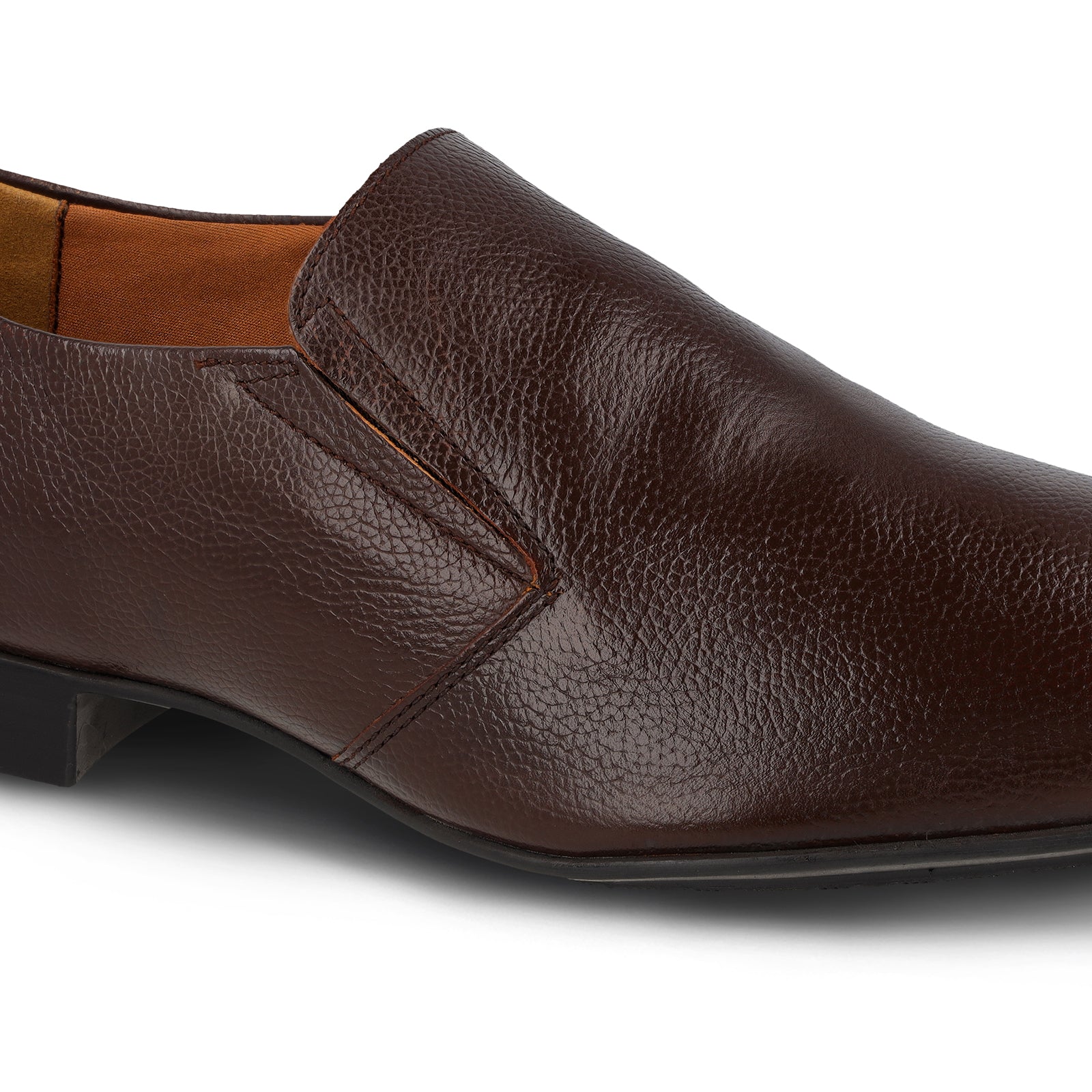 Walkaroo Leather Men formals Shoes - WF6053 Brown - Walkaroo Footwear