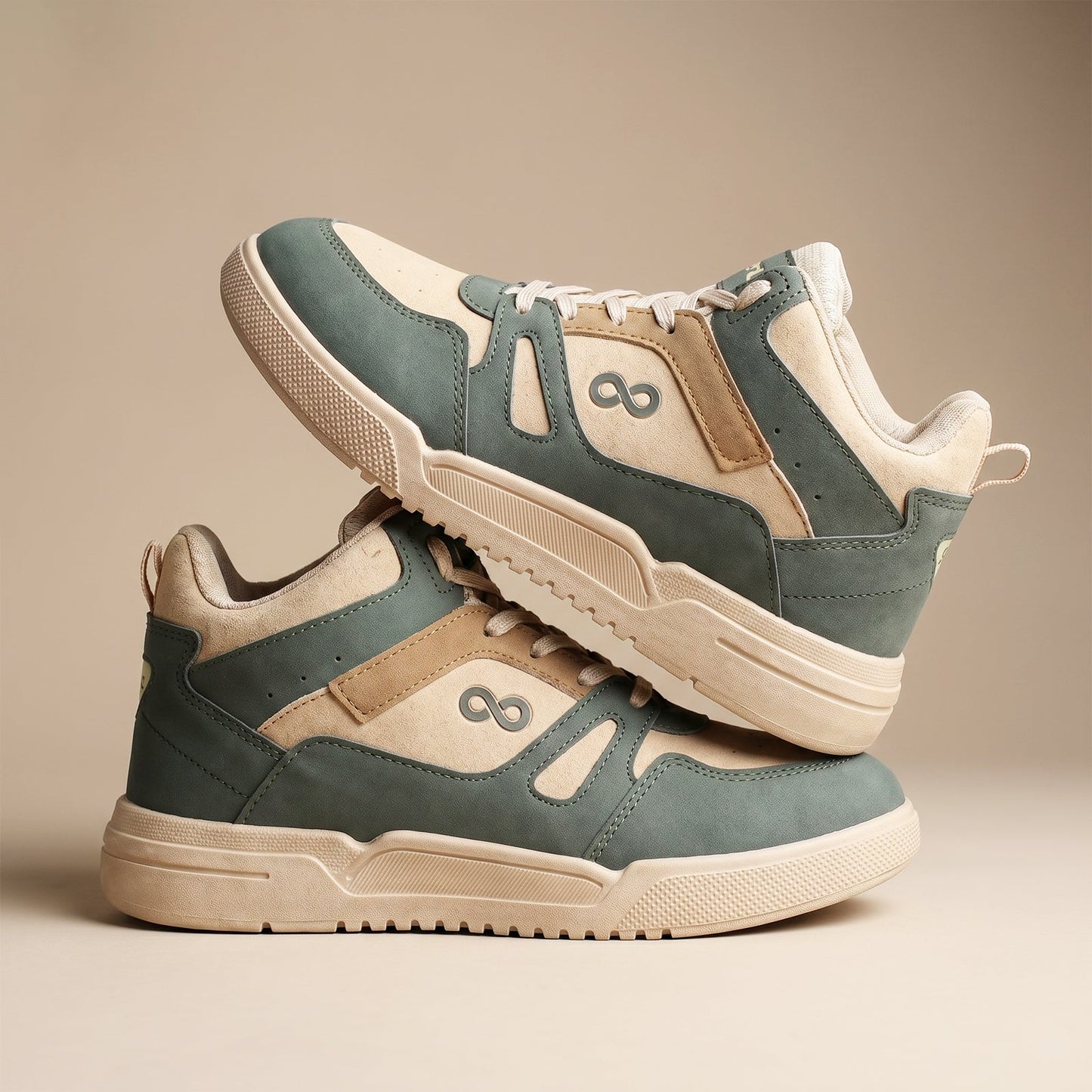 Men's Sports Sneakers -ONG97001  Khaki Olive
